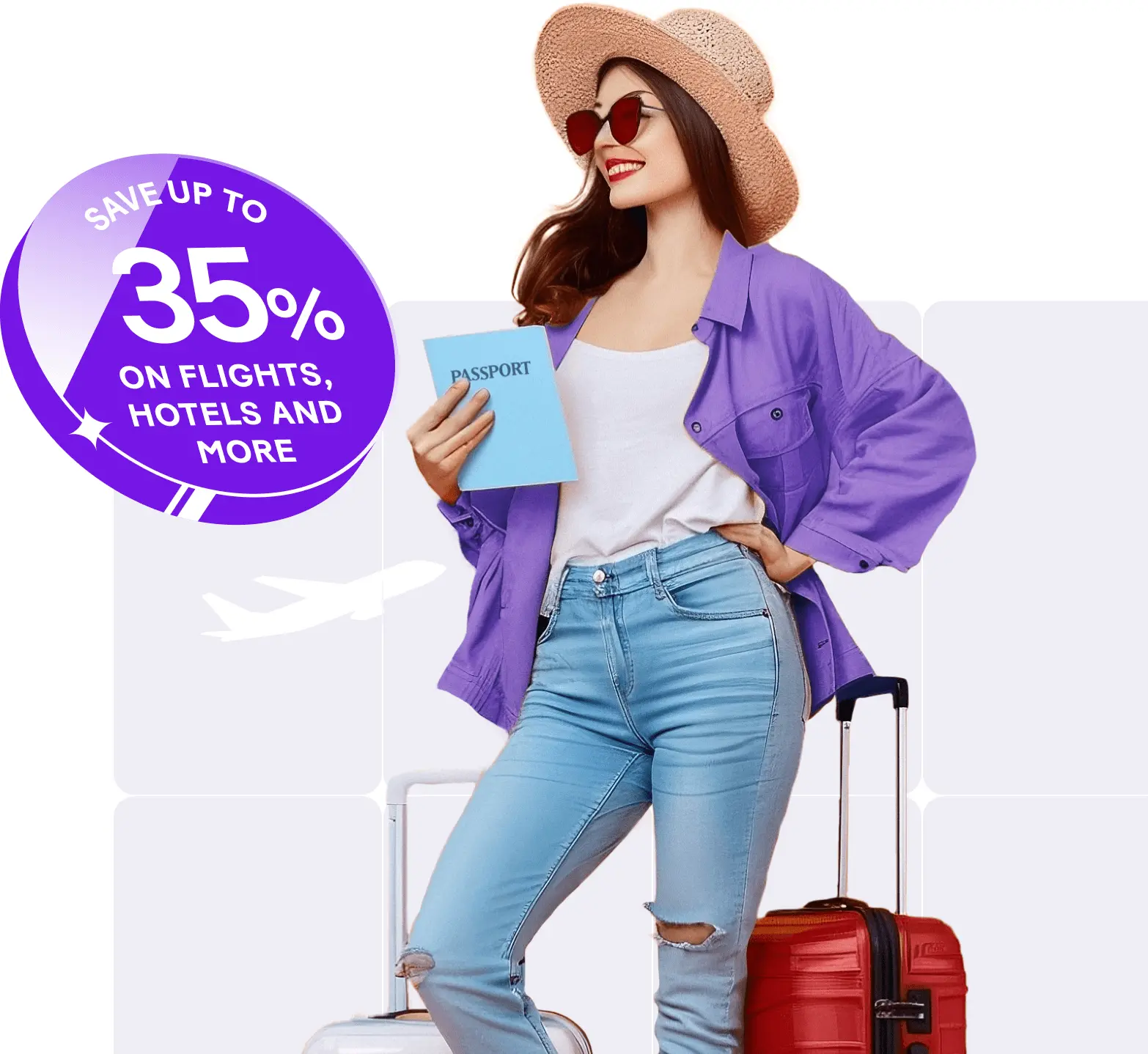 Save up to 35% on flights, hotels and more